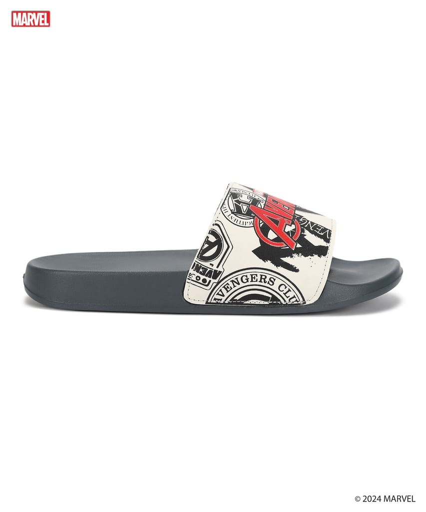 Stylish Men Marvel x Paragon Men's Casual Sliders for Men with Comfortable Sole & Sturdy Straps Stylish Men Marvel x Paragon Men's Casual Sliders for Men with Comfortable Sole & Sturdy Straps