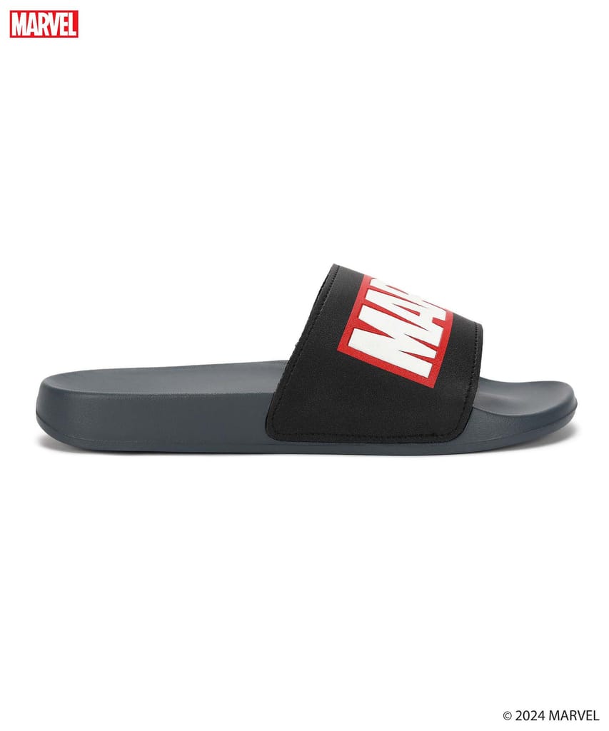 Marvel x Paragon Men's Casual Sliders for Men with Comfortable Sole & Sturdy Straps