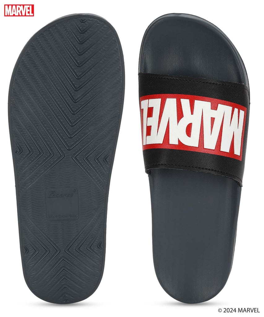 Marvel x Paragon Men's Casual Sliders for Men with Comfortable Sole & Sturdy Straps