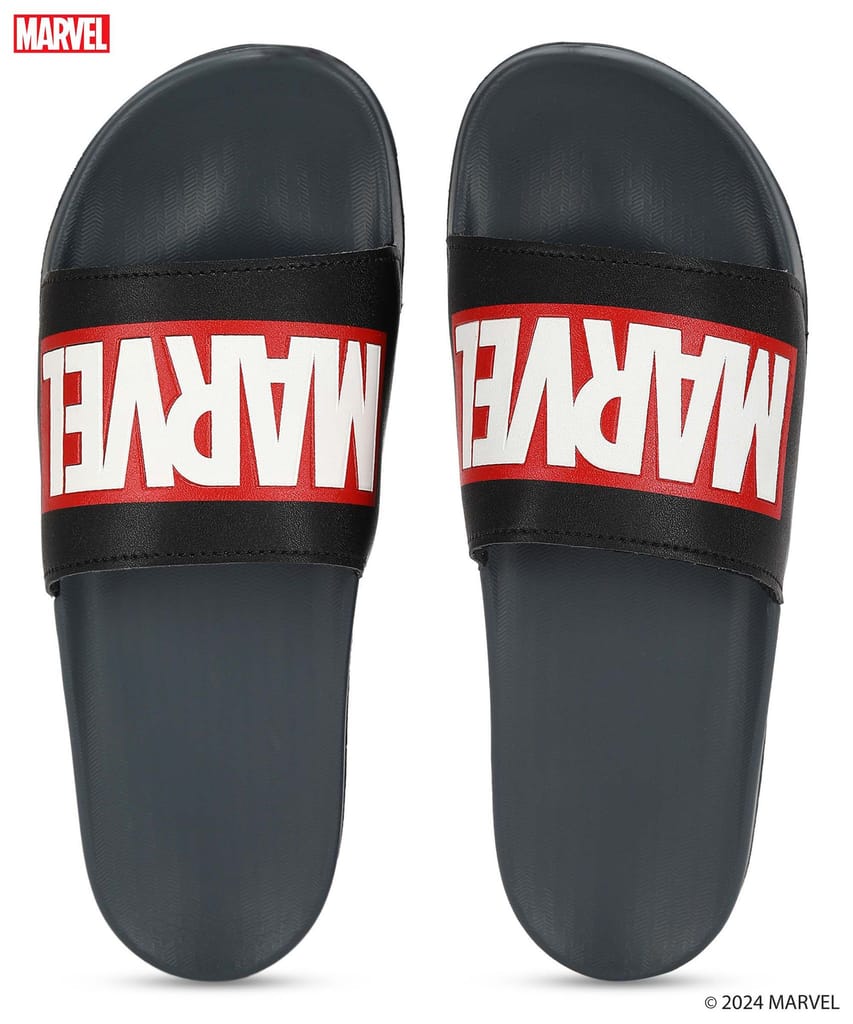 Affordable Men Marvel x Paragon Men's Casual Sliders for Men with Comfortable Sole & Sturdy Stra