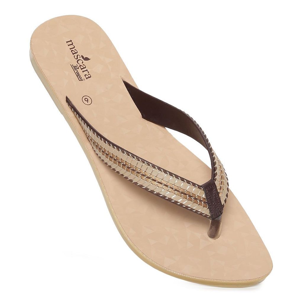 Luxurious Women Paragon Women's Brown Flip Flops (K7201L-BRN ) UK: 8 2025 at ShopCircuit | ONDC