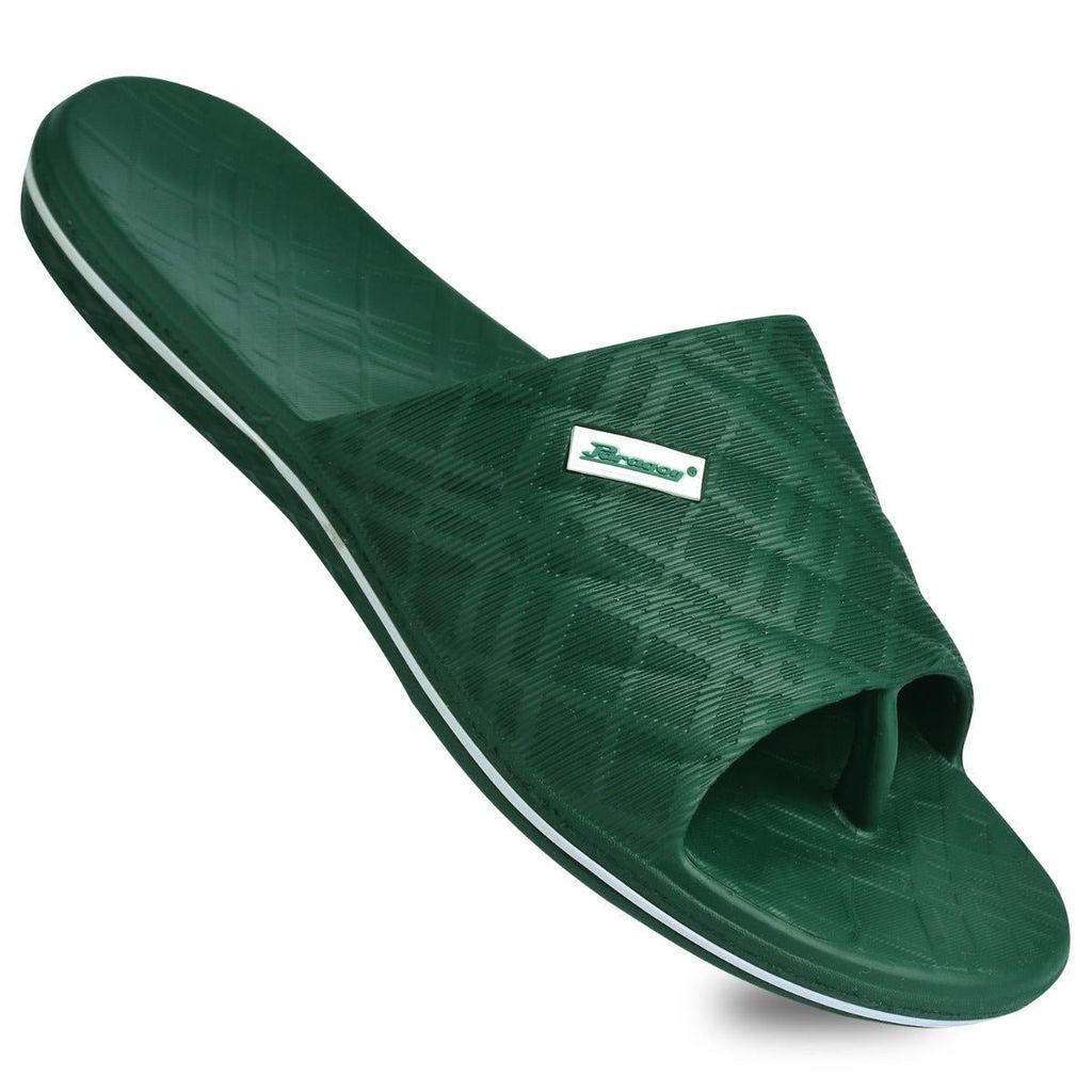 Elegant Men Paragon Men Green Sliders (K3402G-OGN) 2025 at ShopCircuit | ONDC
