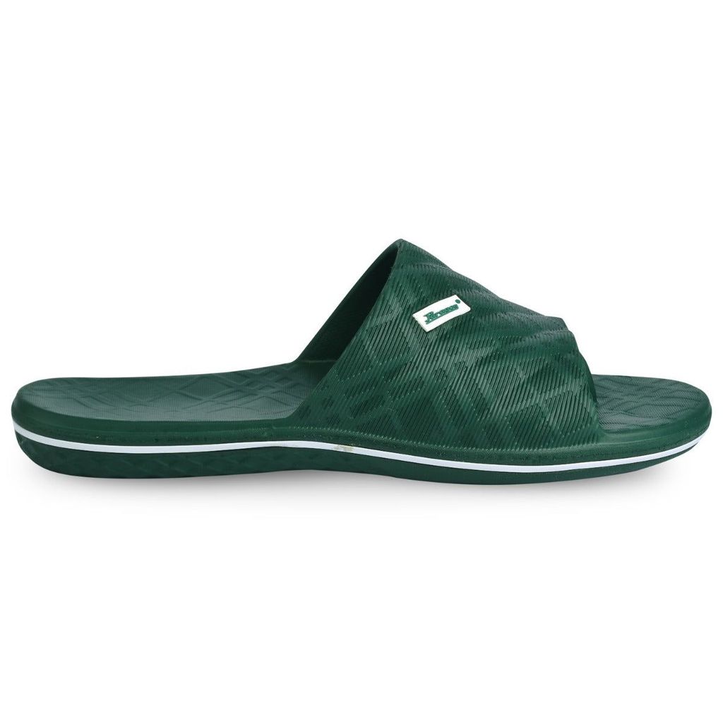 Elegant Men Paragon Men Green Sliders (K3402G-OGN) 2025 at ShopCircuit | ONDC
