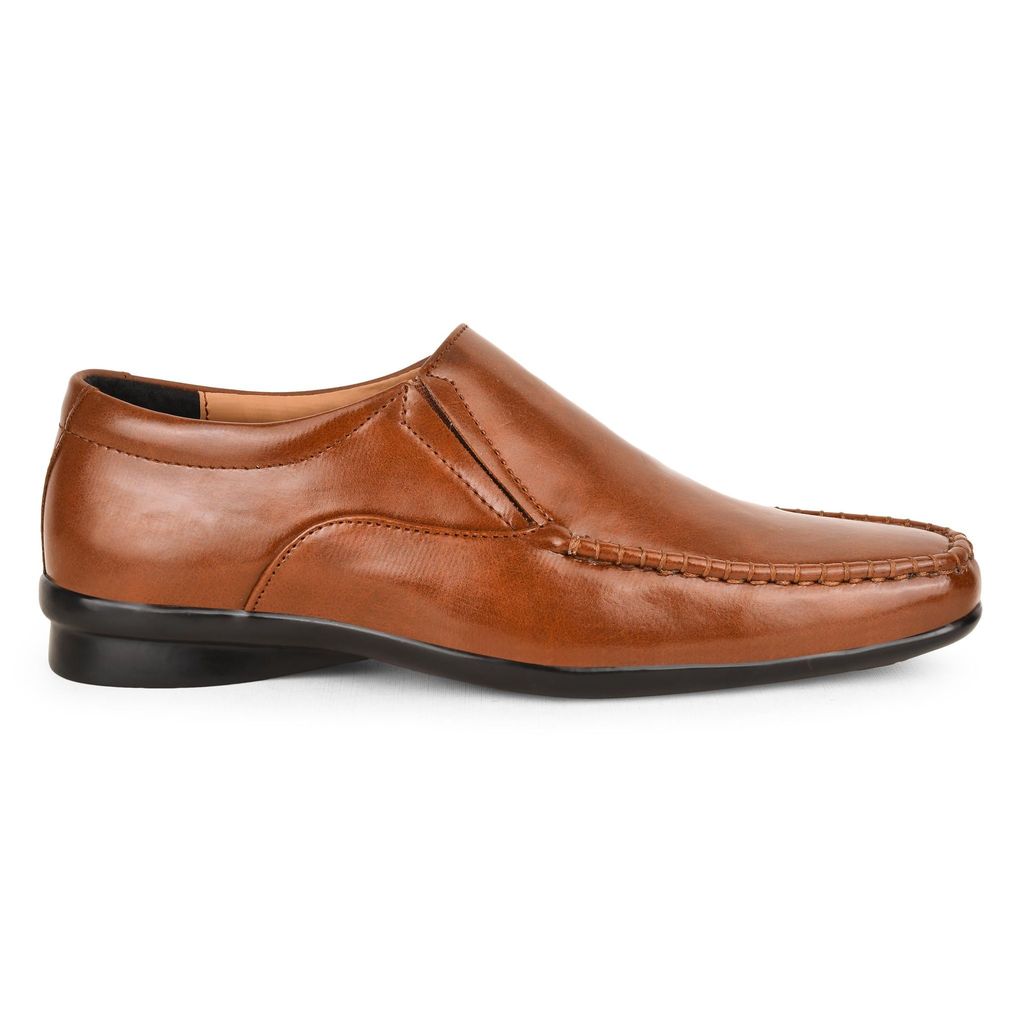 Trendy Men Paragon Tan Formal Slip-On Shoes for Men 2025 at ShopCircuit | ONDC