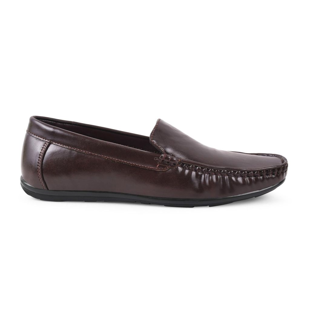 Exclusive Men Paragon Brown Formal Slip-On Loafers for Men 2025 at ShopCircuit | ONDC