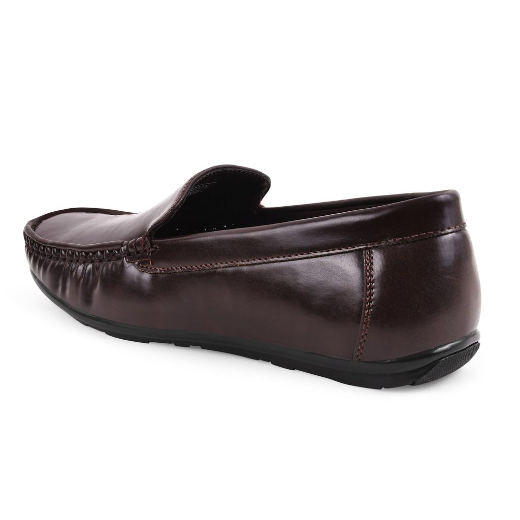 Exclusive Men Paragon Brown Formal Slip-On Loafers for Men 2025 at ShopCircuit | ONDC