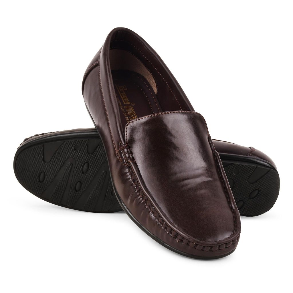Exclusive Men Paragon Brown Formal Slip-On Loafers for Men 2025 at ShopCircuit | ONDC