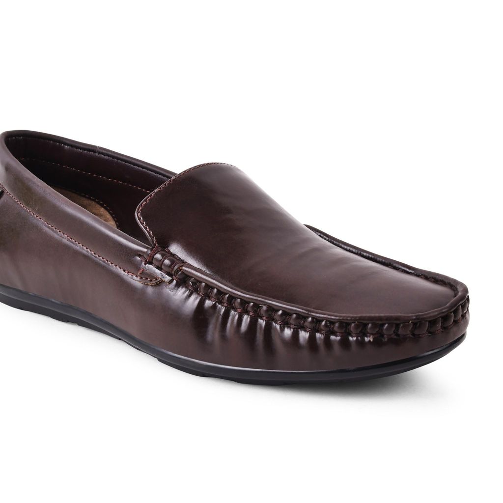 Exclusive Men Paragon Brown Formal Slip-On Loafers for Men 2025 at ShopCircuit | ONDC