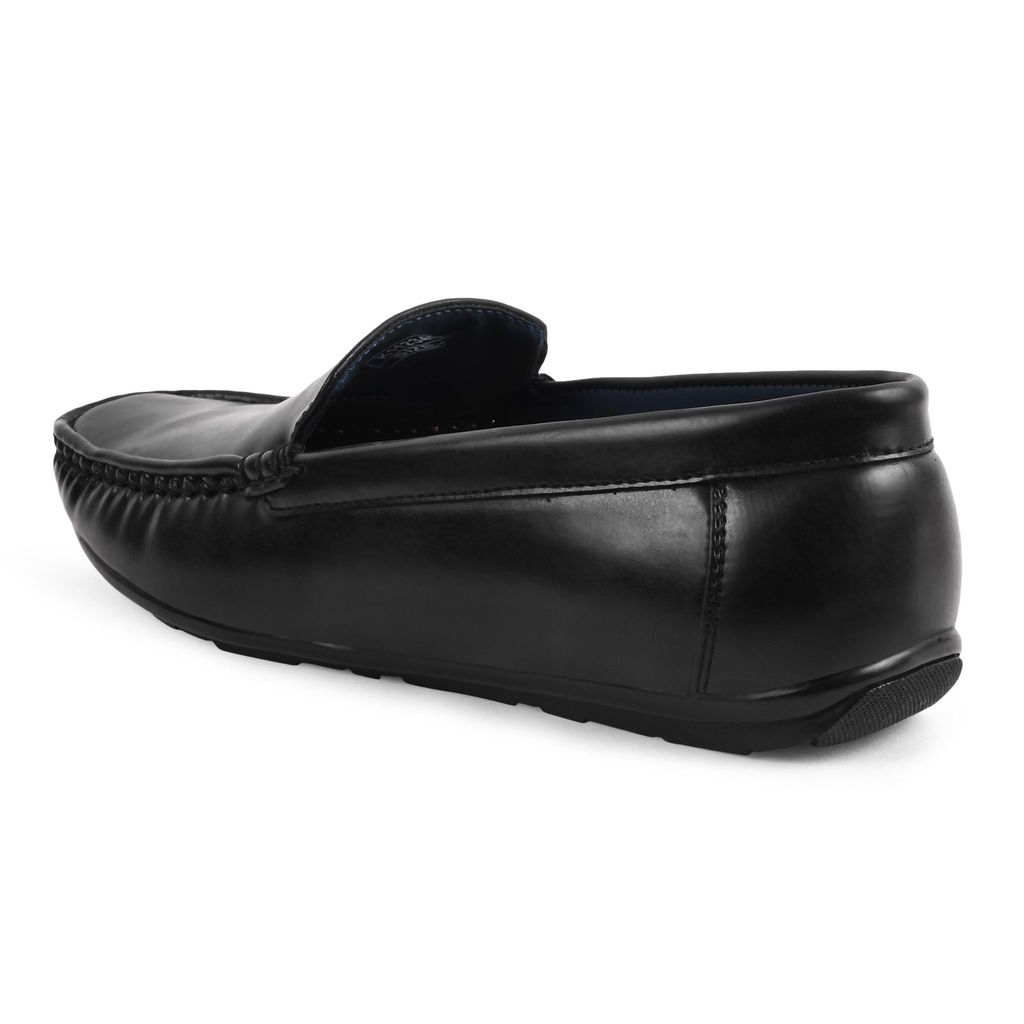 Chic Men Paragon Black Formal Slip-On Loafers for Men 2025 at ShopCircuit | ONDC