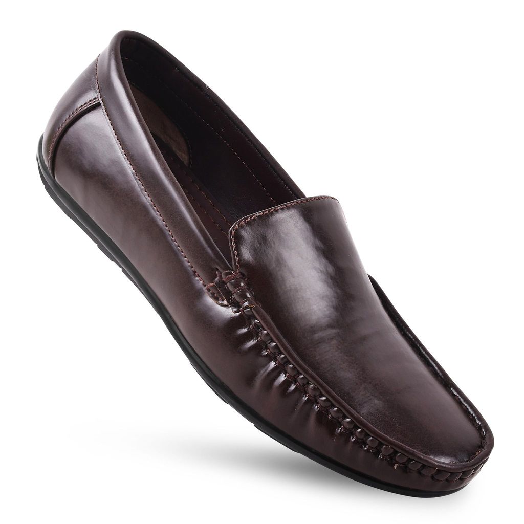 Exclusive Men Paragon Brown Formal Slip-On Loafers for Men 2025 at ShopCircuit | ONDC