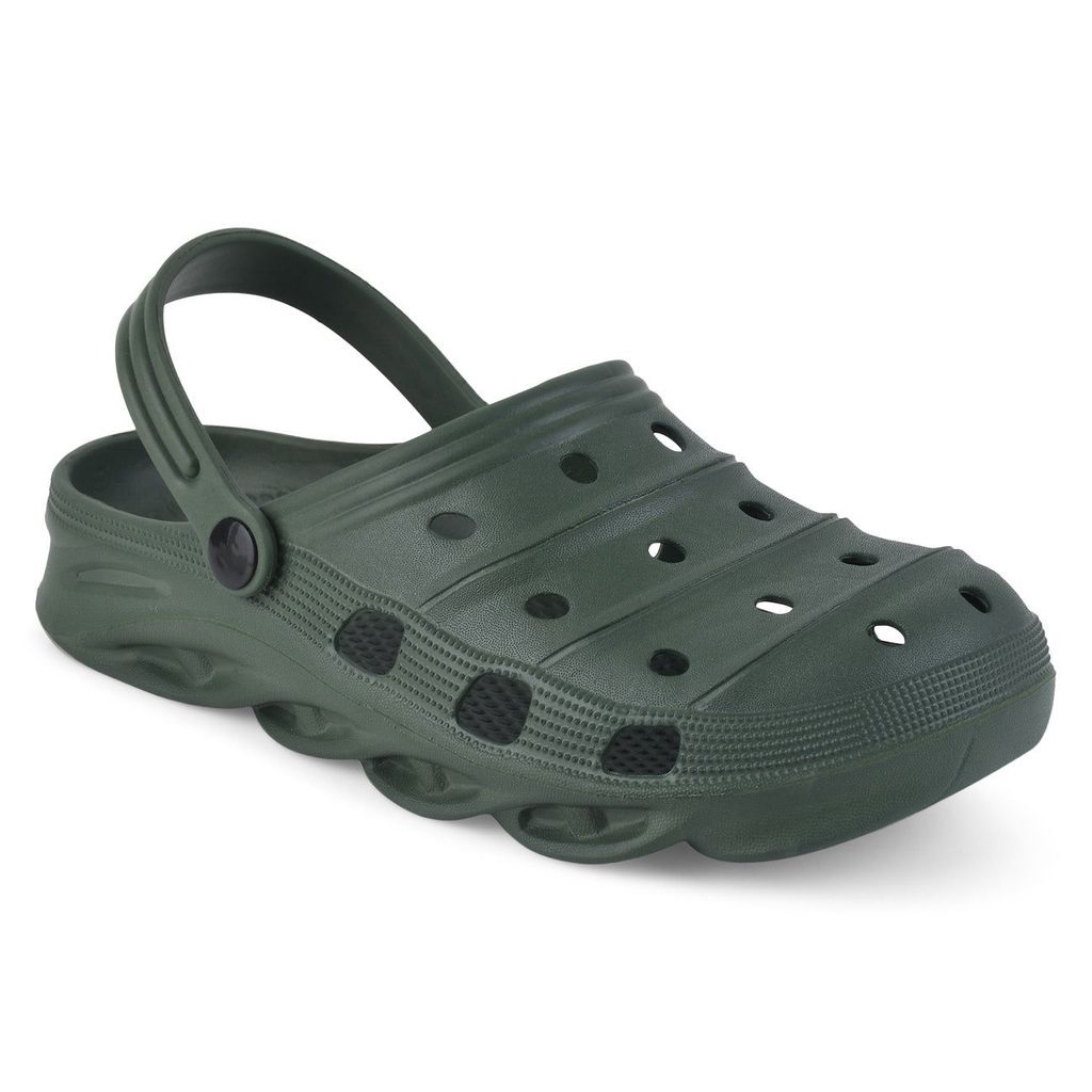 Top Men Paragon Olive Green Ultra-Comfortable Self-Design Clogs for Men 2025 at ShopCircuit | ON