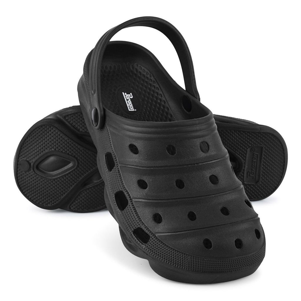 Trendy Men Paragon Black Ultra-Comfortable Self-Design Clogs for Men 2025 at ShopCircuit | ONDC Trendy Men Paragon Black Ultra-Comfortable Self-Design Clogs for Men 2025 at ShopCircuit | ONDC