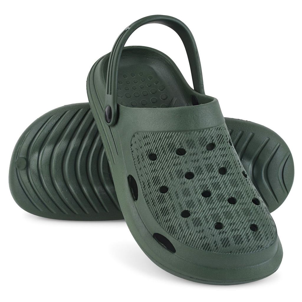 Affordable Men Paragon Olive Easy-to-wear Easy-to-wash Lightweight Clogs for Men 2025 at ShopCir