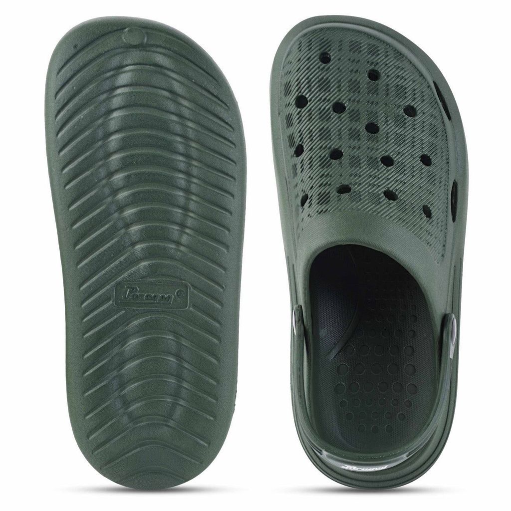 Affordable Men Paragon Olive Easy-to-wear Easy-to-wash Lightweight Clogs for Men 2025 at ShopCir
