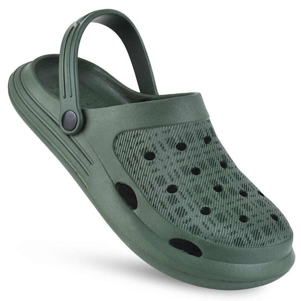 Affordable Men Paragon Olive Easy-to-wear Easy-to-wash Lightweight Clogs for Men 2025 at ShopCir