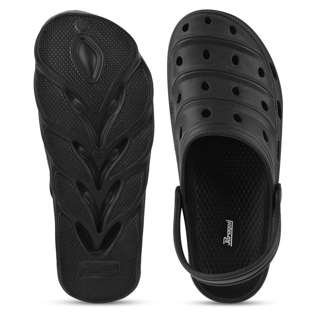 Luxurious Men Paragon Black Ultra-Comfortable Self-Design Clogs for Men 2025 at ShopCircuit | ON Luxurious Men Paragon Black Ultra-Comfortable Self-Design Clogs for Men 2025 at ShopCircuit | ON