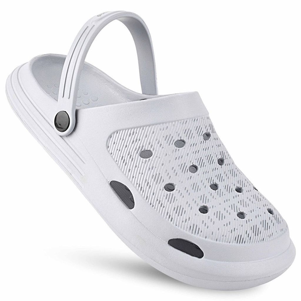 Trendy Men Paragon Grey Easy-to-wear Easy-to-wash Lightweight Clogs for Men 2025 at ShopCircuit 