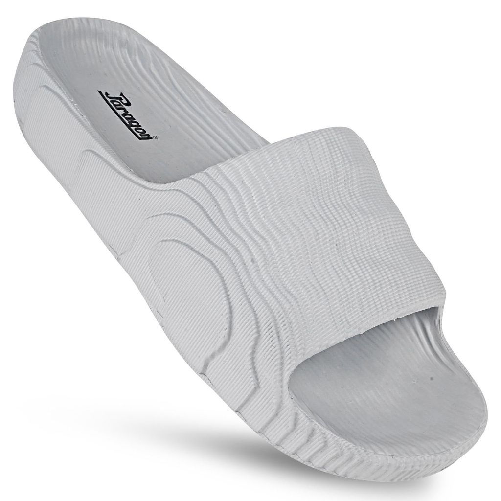 Paragon Everyday Comfort Lightweight, Durable, Waterproof Slides for Men with Modern Wave Design and Extra Sole Support | Casual Slider Sandals for Men