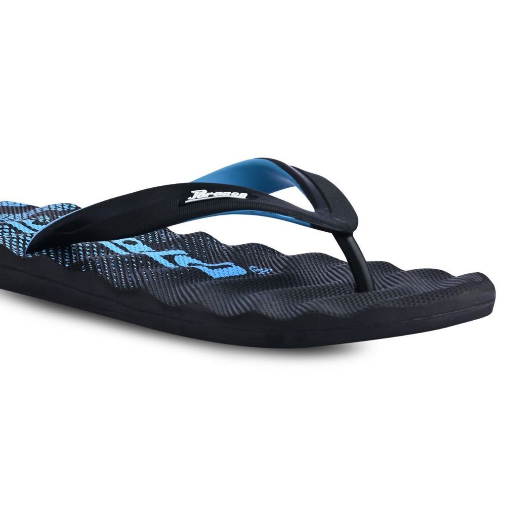 Chic Men Paragon Lightweight Textured Sea Blue Casual Flip Flops for Men 2025 at ShopCircuit | O