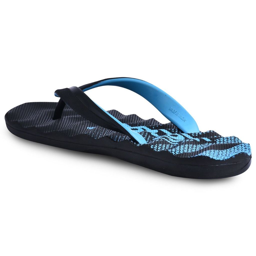 Chic Men Paragon Lightweight Textured Sea Blue Casual Flip Flops for Men 2025 at ShopCircuit | O