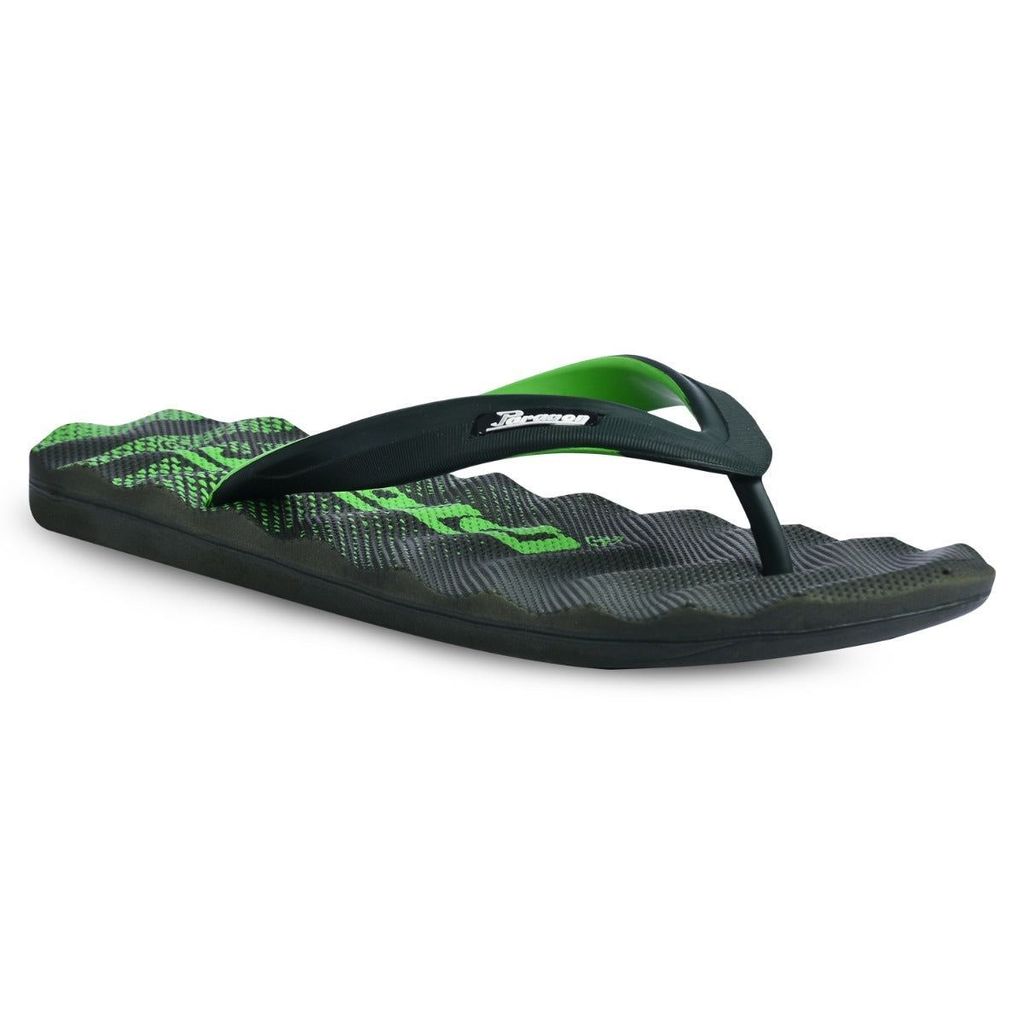 Top Men Paragon Lightweight Textured Olive Green Casual Flip Flops for Men 2025 at ShopCircuit |