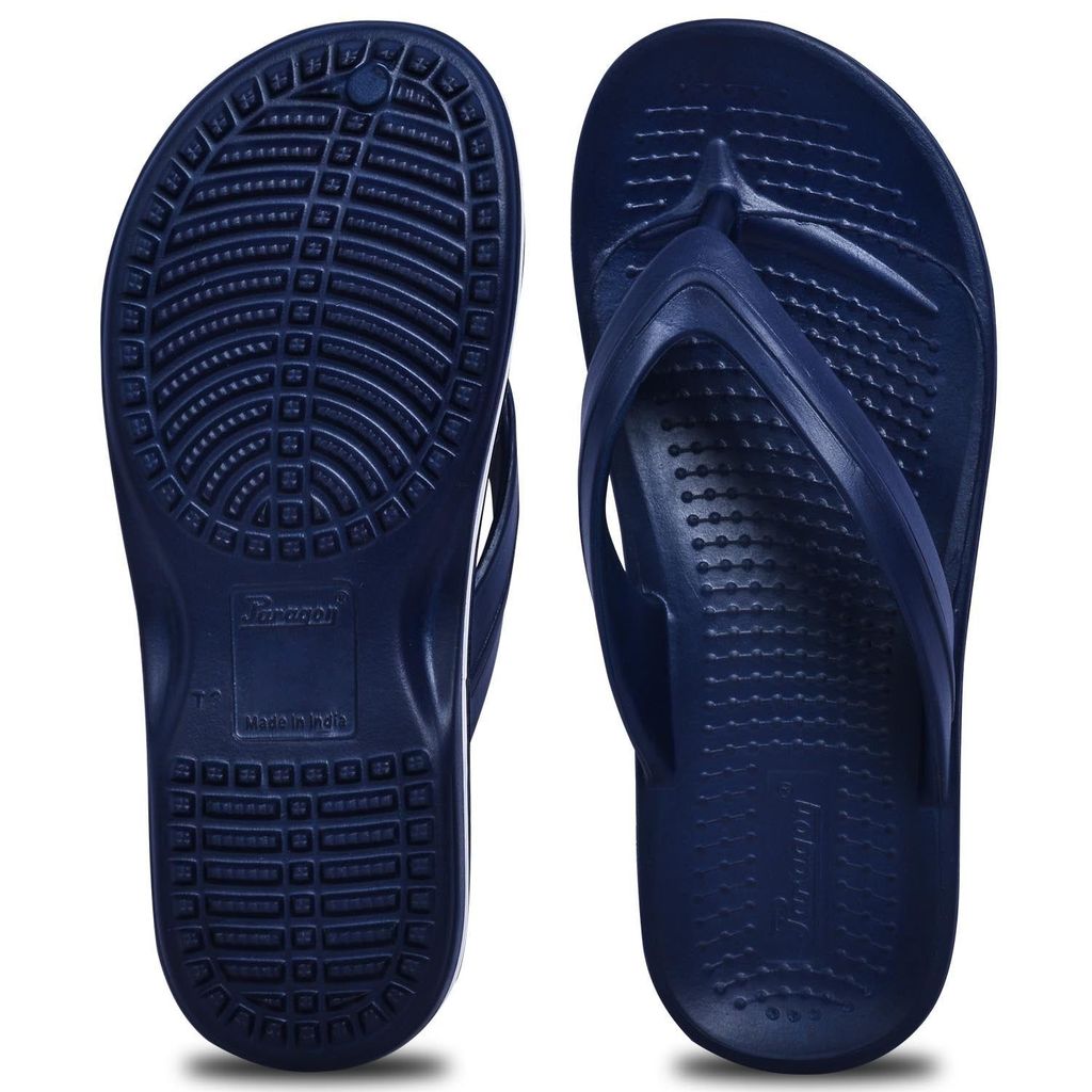 Modern Men Paragon Daily Wear Lightweight Navy Blue and White Flip Flops for Men 2025 at ShopCir