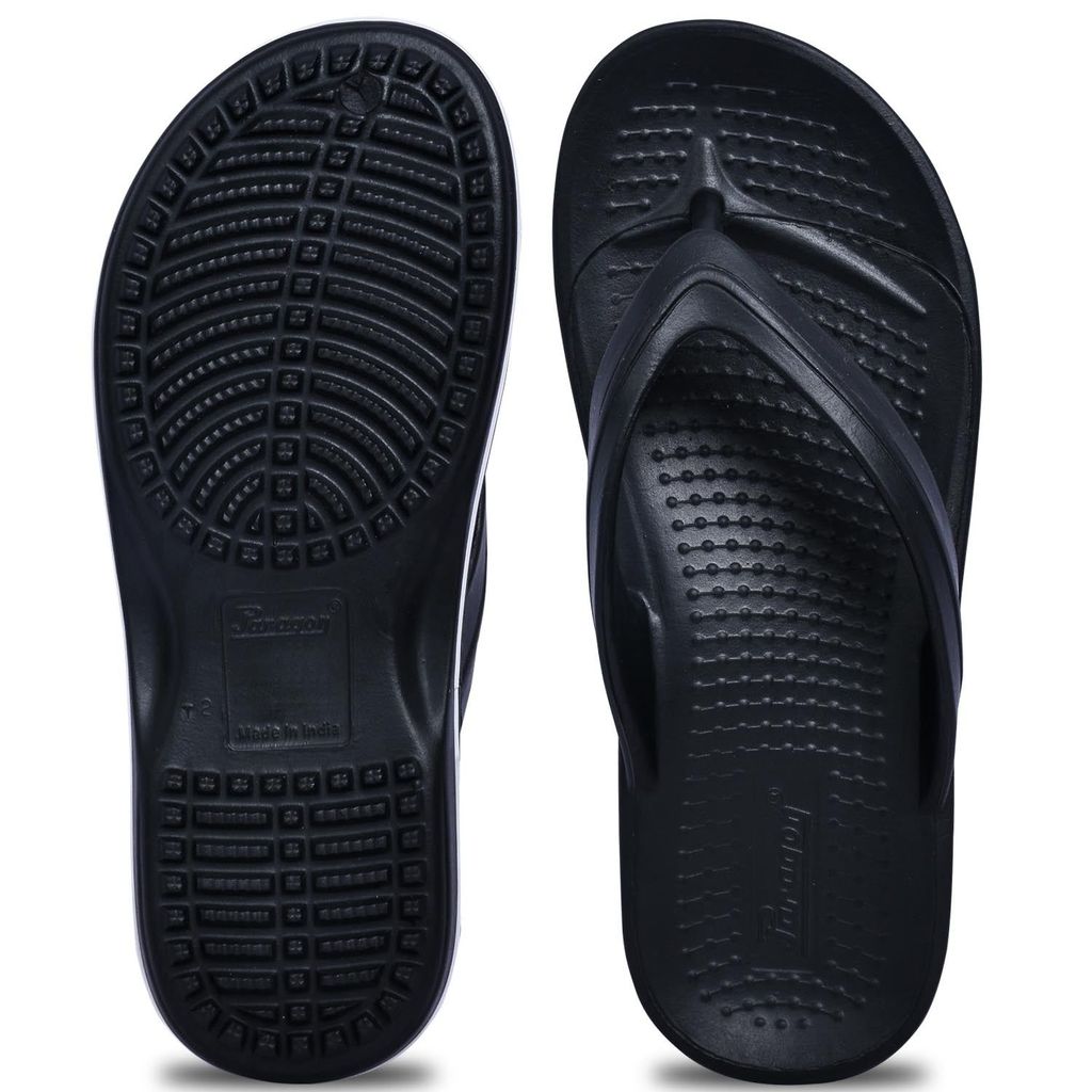 Top Men Paragon Daily Wear Lightweight Black and White Flip Flops for Men 2025 at ShopCircuit | 
