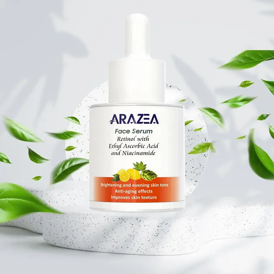 Arazea Face Serum for Brightening and Even Skin Tone | Niacinamide | Retinol with Ethyl Ascorbic Acid | 30 ml