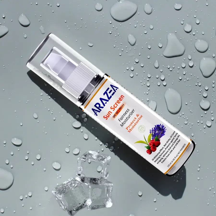 Arazea Sunscreen Fairness Moisturizer | SPF 50 PA+++ | UVA/UVB Protection | Men &amp; Women | 120 ml