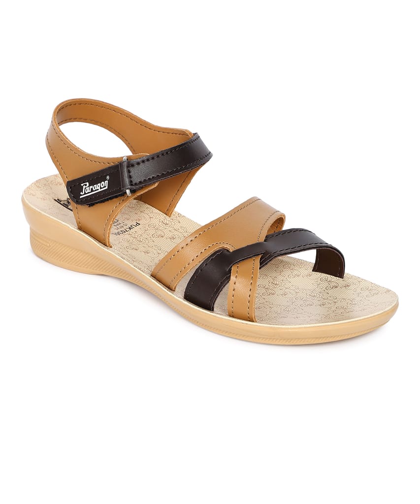Stylish Women Paragon Women's Trendy Wedge Heel Sandals with Cushioned Sole and Sturdy Construct