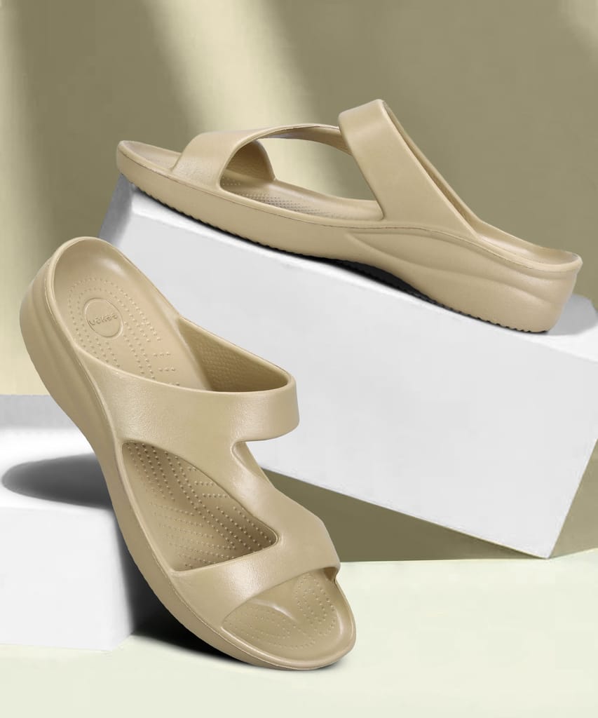 Trendy Women Paragon Women's Lightweight, Washable and Durable Beige Slippers for Everyday Use 2