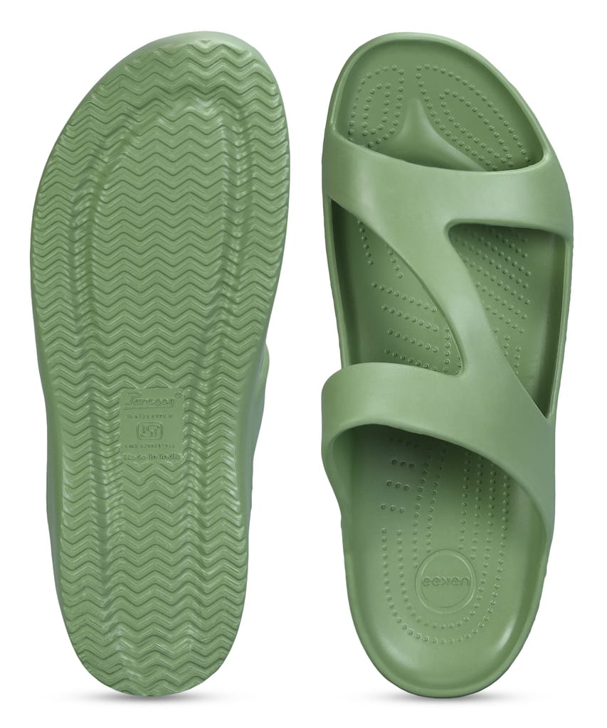 Chic Women Paragon Women's Lightweight, Washable and Durable Green Slippers for Everyday Use 202