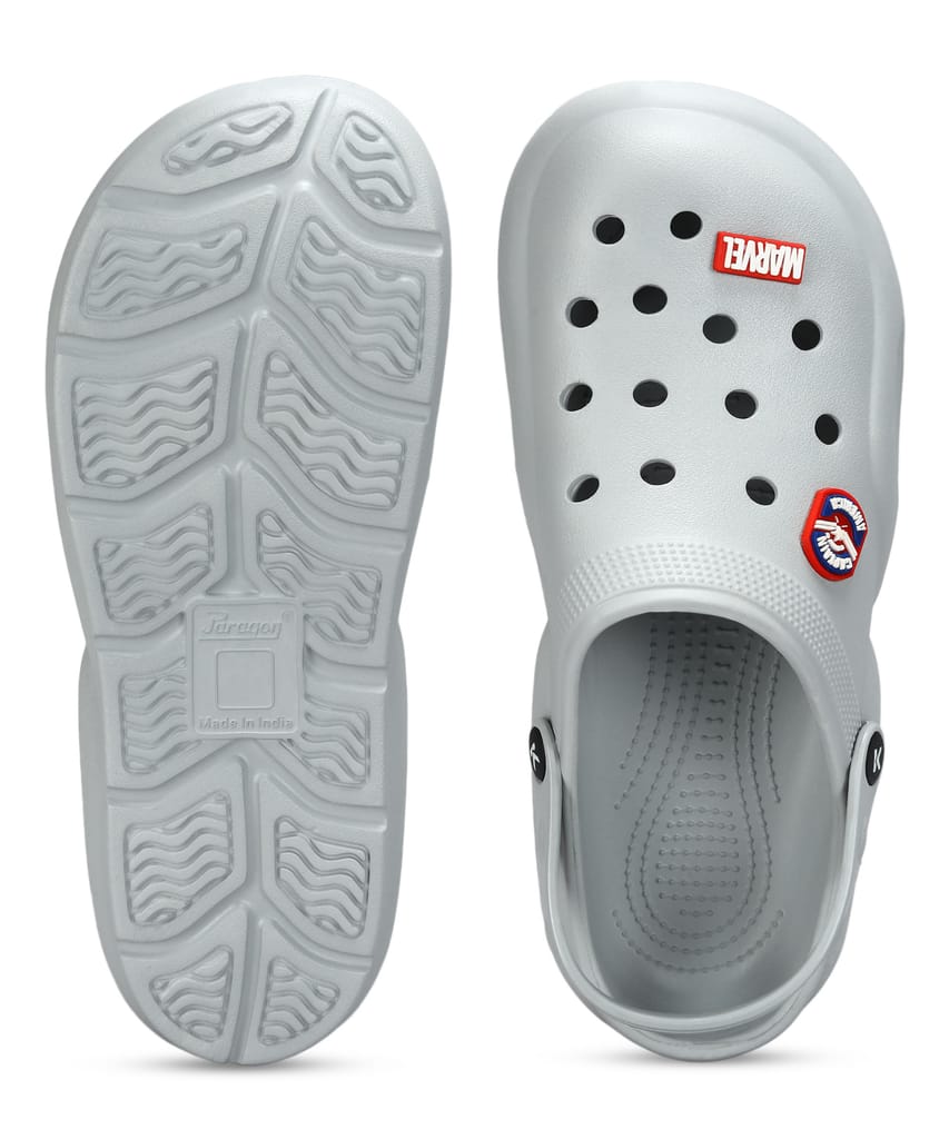 Premium Men Paragon x Marvel Men's Grey Clogs | Waterproof, Lightweight & Anti-Skid 2025 at Shop