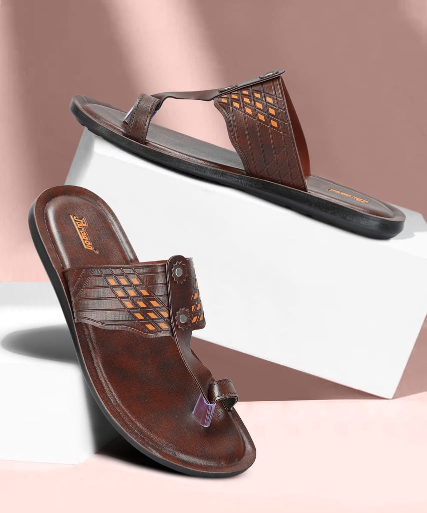 Modern Men Paragon Men's Slip-on Brown Sandals for Men | Comfortable Sole & Durable 2025 at Shop