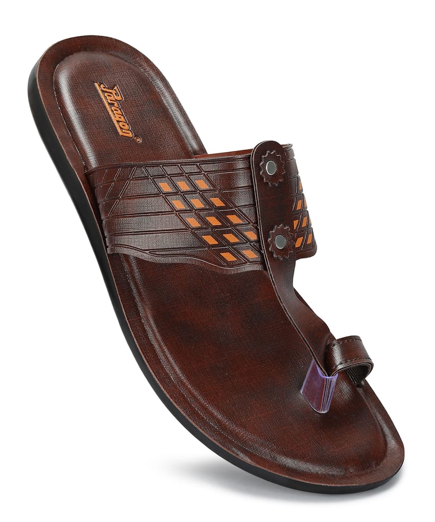 Modern Men Paragon Men's Slip-on Brown Sandals for Men | Comfortable Sole & Durable 2025 at Shop