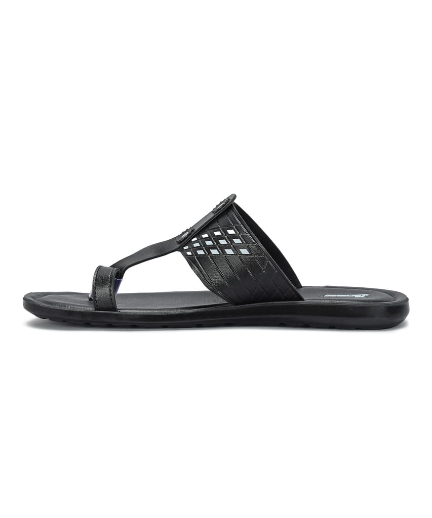Exclusive Men Paragon Men's Slip-on Black Sandals for Men | Comfortable Sole & Durable 2025 at S