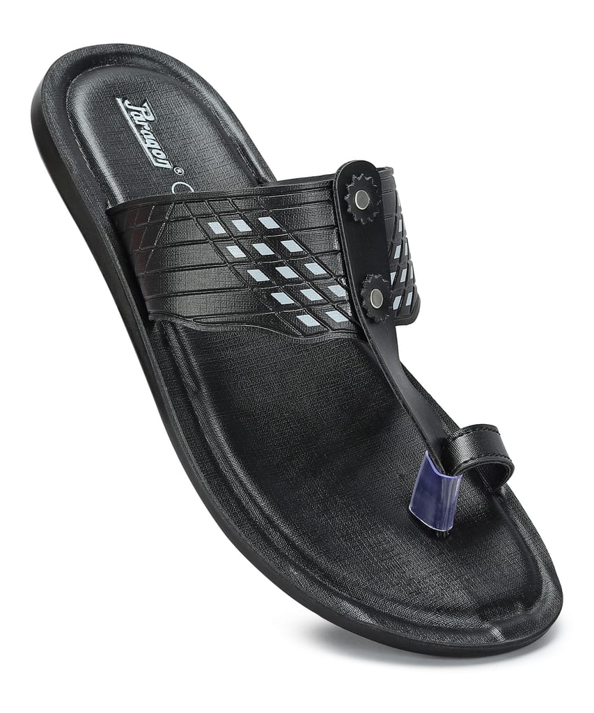 Exclusive Men Paragon Men's Slip-on Black Sandals for Men | Comfortable Sole & Durable 2025 at S