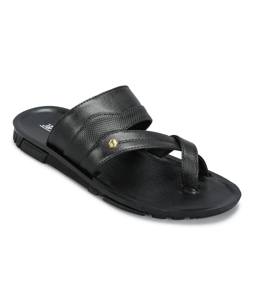 Chic Men Paragon Men's Slip-on Black Sandals for Men | Comfortable Sole & Durable 2025 at ShopCi