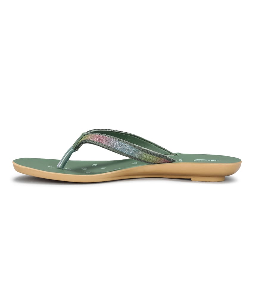 Top Women Paragon Women's Slip On Flat Green Sandals | Durable Dailywear Sandals 2025 at ShopCir