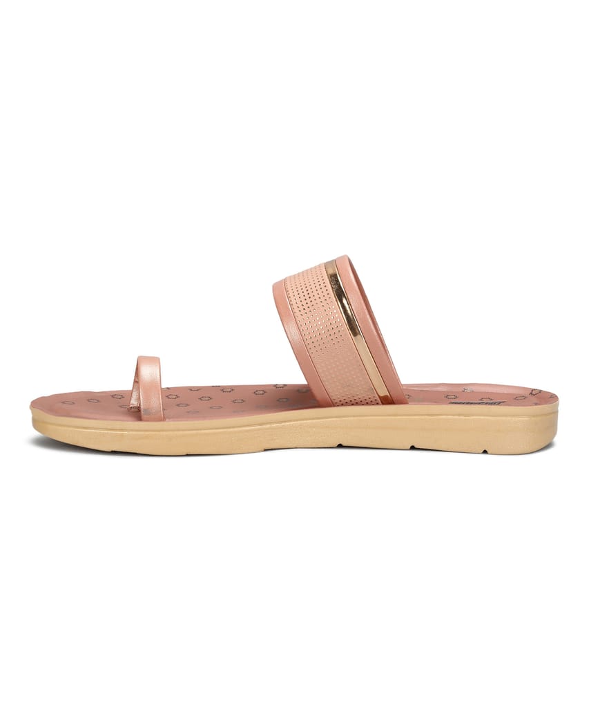Elegant Women Paragon Women's Slip On Flat Pink Sandals | Durable Dailywear Sandals 2025 at Shop
