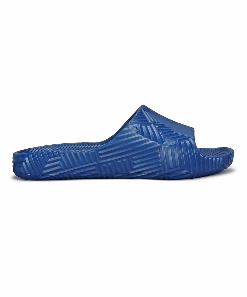 Affordable Men Paragon EVK10924G Men's Waterproof Blue Sliders with Comfortable Anti-Skid Sole 2