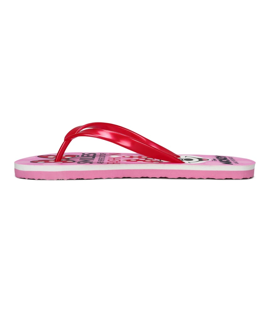 Modern Women Paragon DK3743L Women's Red Sliders with Anti-skid Cushioned Sole for Everyday Use 
