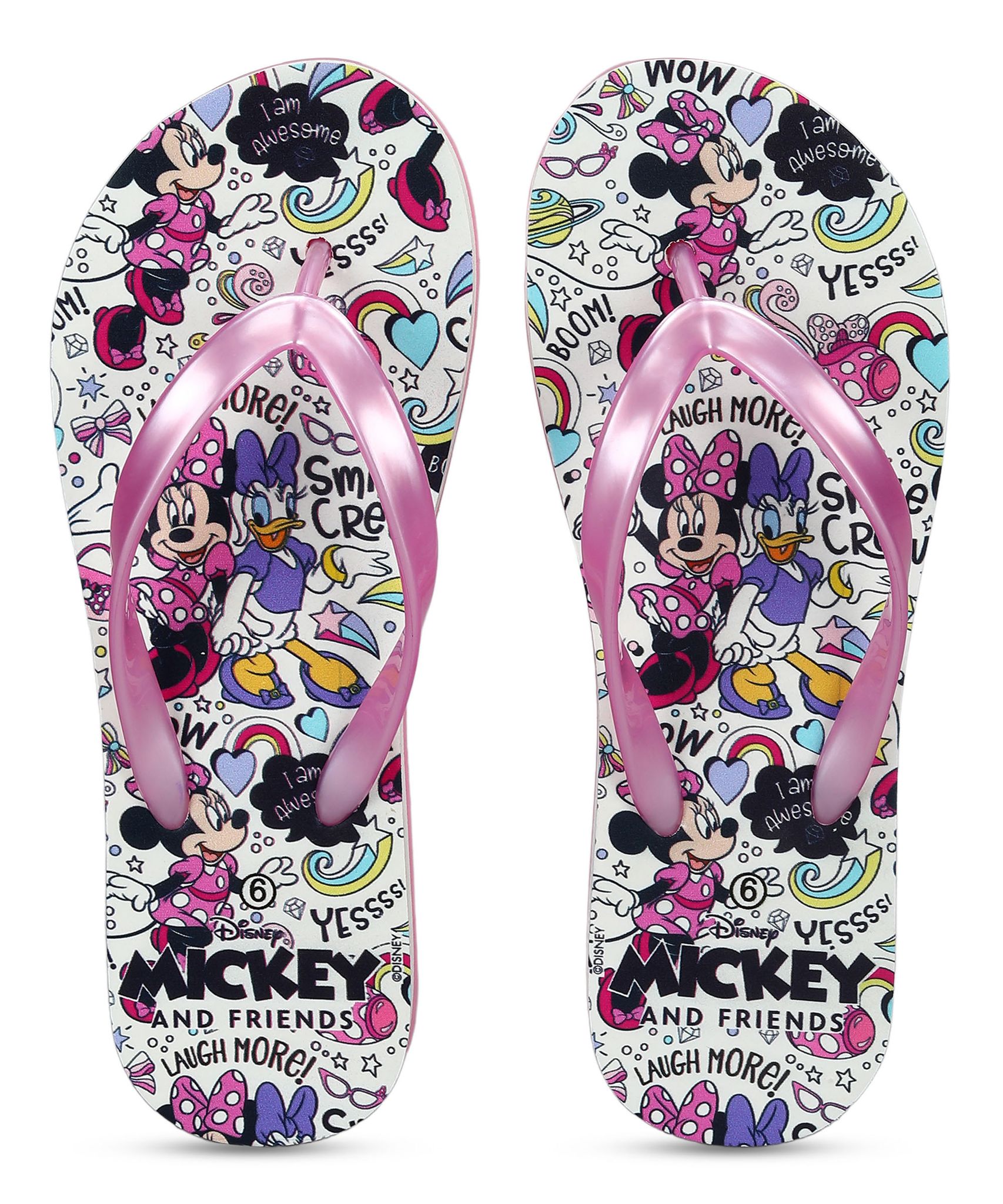 Paragon DK3743L Women's Pink Sliders with Anti-skid Cushioned Sole for Everyday Use