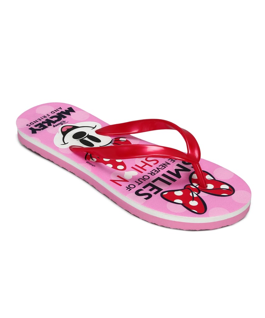 Paragon DK3743L Women's Red Sliders with Anti-skid Cushioned Sole for Everyday Use