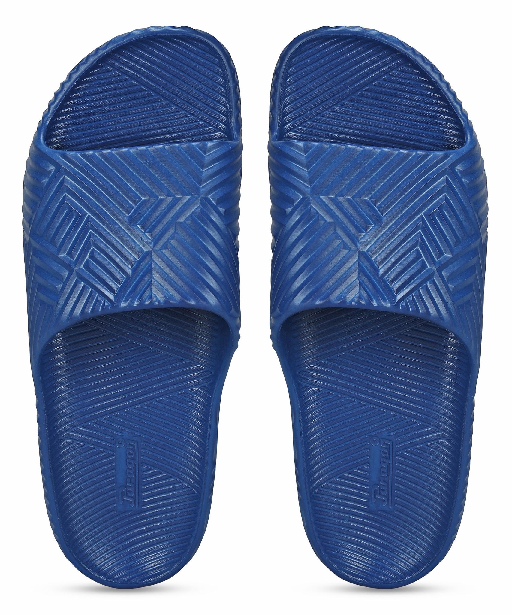 Paragon EVK10924G Men's Waterproof Blue Sliders with Comfortable Anti-Skid Sole