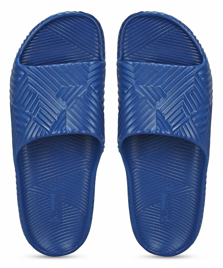 Latest Men Paragon EVK10924G Men's Waterproof Blue Sliders with Comfortable Anti-Skid Sole 2025 