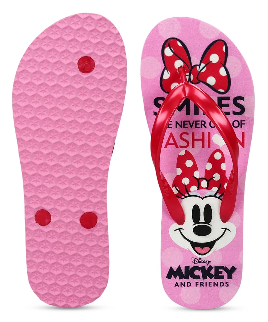 Paragon DK3743L Women's Red Sliders with Anti-skid Cushioned Sole for Everyday Use