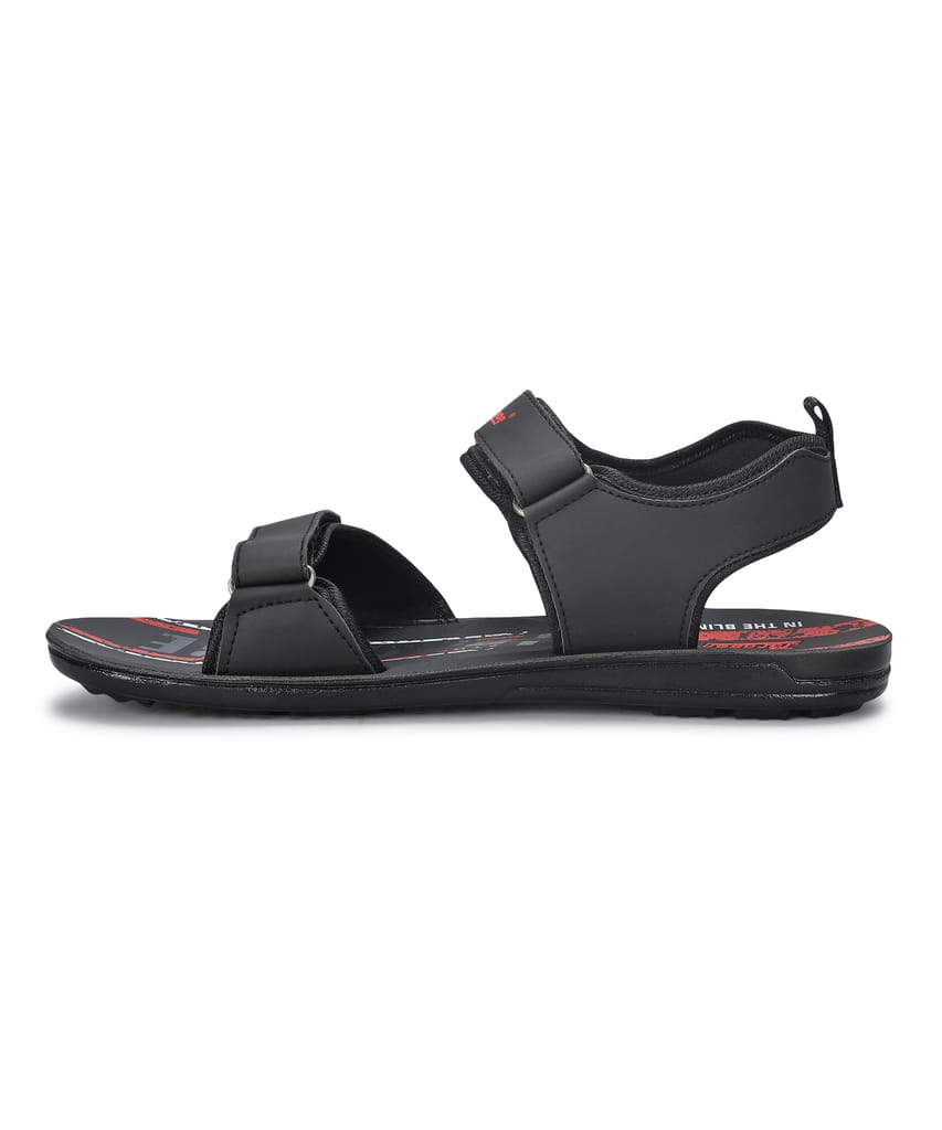 Elegant Men Paragon Men's Stylish Lightweight & Durable Black Velcro Dailywear Sandals 2025 at S