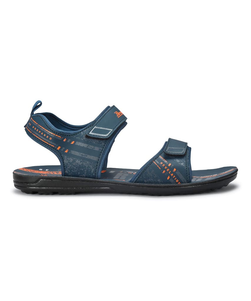 Sophisticated Men Paragon Men's Stylish Lightweight & Durable Blue Velcro Dailywear Sandals 2025