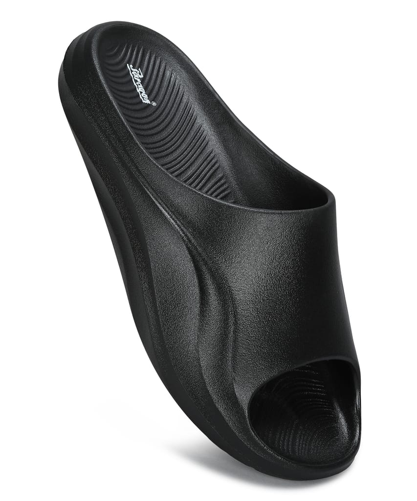Top Men Paragon Men's Watreproof Black Sliders with Comfortable Anti-Skid Sole 2025 at ShopCircu